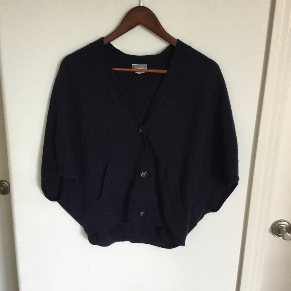 Cashmere short-sleeved cardigan